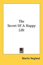 Cover of: The Secret Of A Happy Life