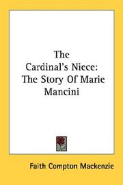 Cover of: The Cardinal's Niece: The Story Of Marie Mancini