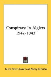 Cover of: Conspiracy In Algiers 1942-1943