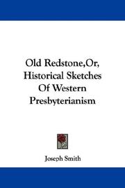 Cover of: Old Redstone,Or, Historical Sketches Of Western Presbyterianism