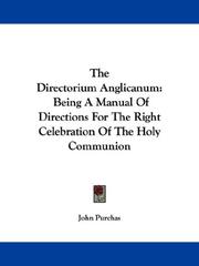 The directorium anglicanum by John Purchas