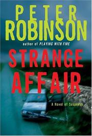 Strange affair by Peter Robinson, Peter Robinson