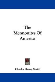 Cover of: The Mennonites Of America