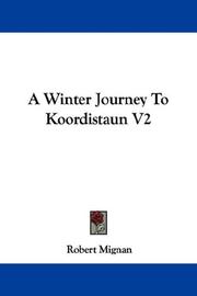 Cover of: A Winter Journey To Koordistaun V2