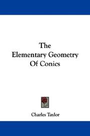 Cover of: The Elementary Geometry Of Conics