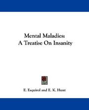 Cover of: Mental Maladies by Etienne Esquirol