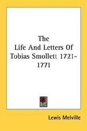 Cover of: The Life And Letters Of Tobias Smollett 1721-1771