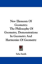 Cover of: New Elements Of Geometry by Seba Smith, Seba Smith