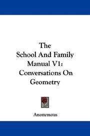 Cover of: The School And Family Manual V1 by Anonymous