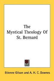 Cover of: The Mystical Theology Of St. Bernard
