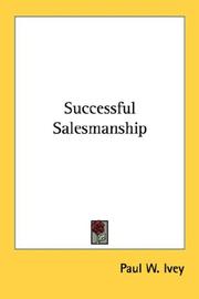 Cover of: successful salesmanship