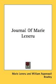 Cover of: Journal Of Marie Leneru