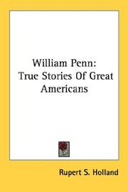 Cover of: William Penn by Rupert Sargent Holland