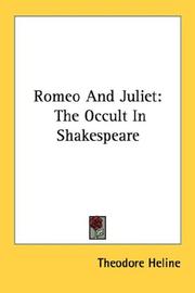 Cover of: Romeo And Juliet: The Occult In Shakespeare