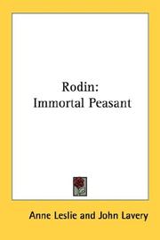 Cover of: Rodin: Immortal Peasant