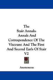 Cover of: The Stair Annals | Anonymous