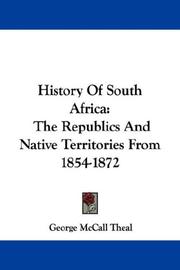 Cover of: History Of South Africa by George McCall Theal