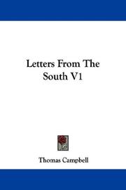 Cover of: Letters From The South V1 by Thomas Campbell, Thomas Campbell