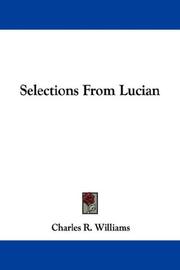 Cover of: Selections From Lucian