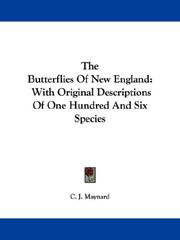 Cover of: The Butterflies Of New England by C. J. Maynard