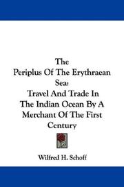 Cover of: The Periplus Of The Erythraean Sea by Wilfred H. Schoff