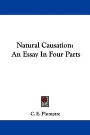 Cover of: Natural Causation by C. E. Plumptre