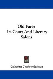 Cover of: Old Paris
