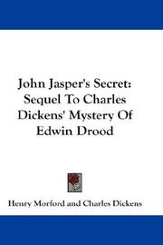 Cover of: John Jasper's Secret by Henry Morford, Nancy Holder, Wilkie Collins