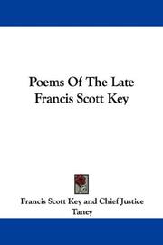 Cover of: Poems Of The Late Francis Scott Key