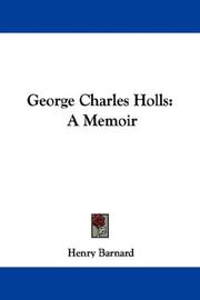 Cover of: George Charles Holls by Henry Barnard