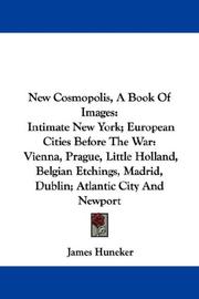 Cover of: New Cosmopolis, A Book Of Images: Intimate New York; European Cities Before The War: Vienna, Prague, Little Holland, Belgian Etchings, Madrid, Dublin; Atlantic City And Newport