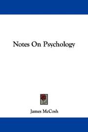 Cover of: Notes On Psychology by James McCosh