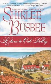 Cover of: Return to Oak Valley by Shirlee Busbee