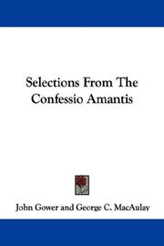 Cover of: Selections From The Confessio Amantis