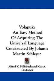 Front cover of Volapuk by Unknown