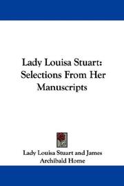 Cover of: Lady Louisa Stuart by Lady Louisa Stuart