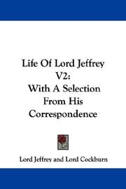 Cover of: Life Of Lord Jeffrey V2: With A Selection From His Correspondence