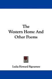 Cover of: The Western Home And Other Poems