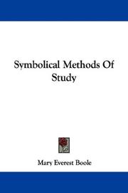 Cover of: Symbolical Methods Of Study by Mary Everest Boole