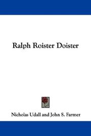 Cover of: Ralph Roister Doister by Nicholas Udall