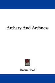 Cover of: Archery And Archness