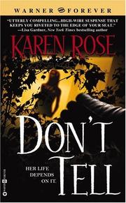 Cover of: Don't tell by Karen Rose