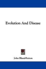 Cover of: Evolution And Disease