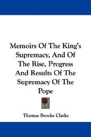 Cover of: Memoirs Of The King