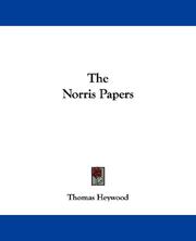 Cover of: The Norris Papers