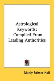 Cover of: Astrological Keywords by Manly Palmer Hall
