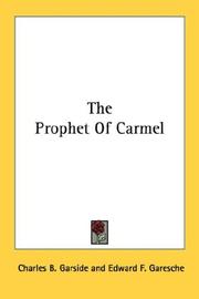 Cover of: The Prophet Of Carmel