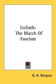 Cover of: Goliath: The March Of Fascism