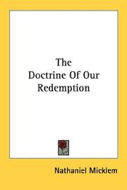 Cover of: The Doctrine Of Our Redemption