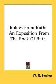 Cover of: Rubies From Ruth: An Exposition From The Book Of Ruth
